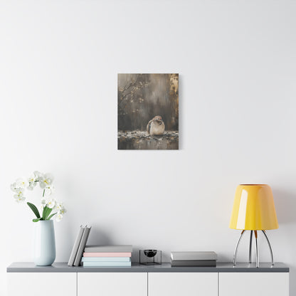 Dove in Shadow Abstract Canvas Print