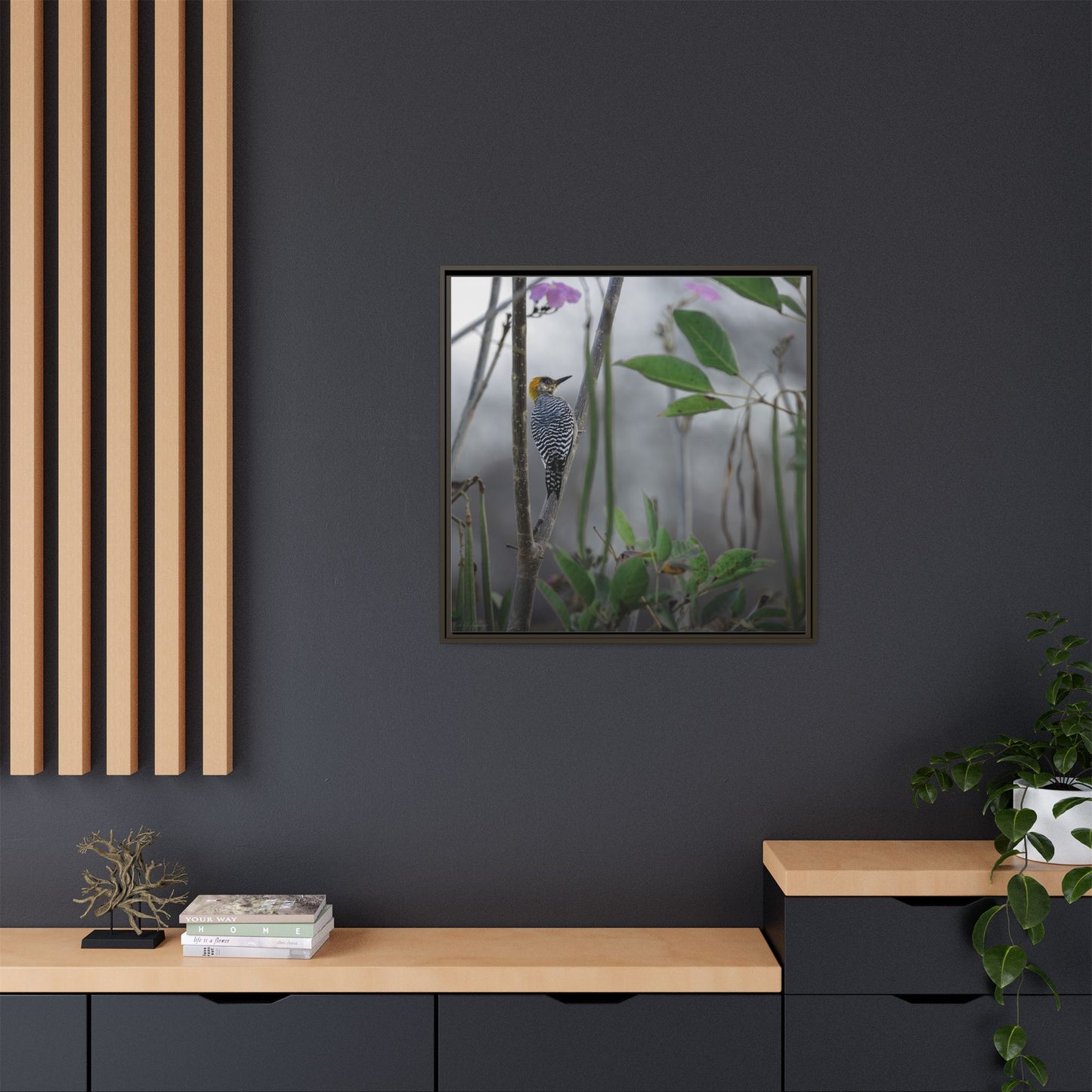 Golden Cheek | Framed Canvas