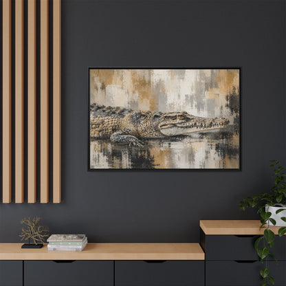 Oaxacroc Abstract Framed Canvas Print