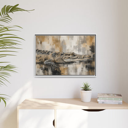 Oaxacroc Abstract Framed Canvas Print
