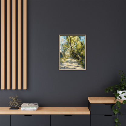 Willow Park Abstract Framed Canvas Print