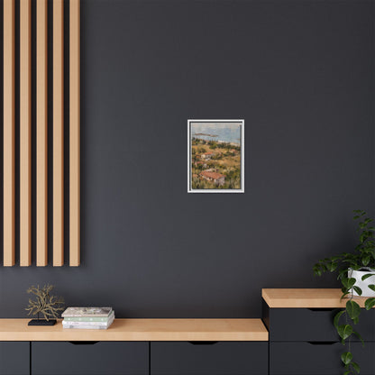 Paola Calabria Abstract Framed Canvas Print