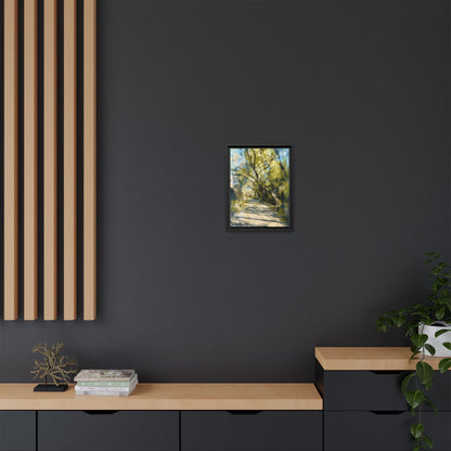 Willow Park Abstract Framed Canvas Print