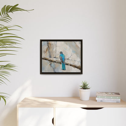 Trogon Abstract Framed Canvas Print