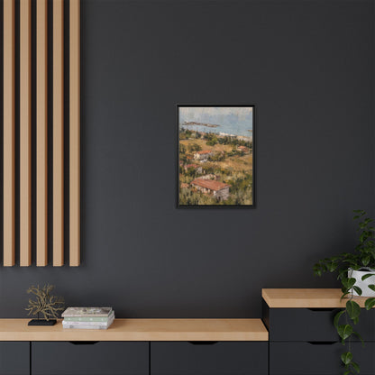 Paola Calabria Abstract Framed Canvas Print