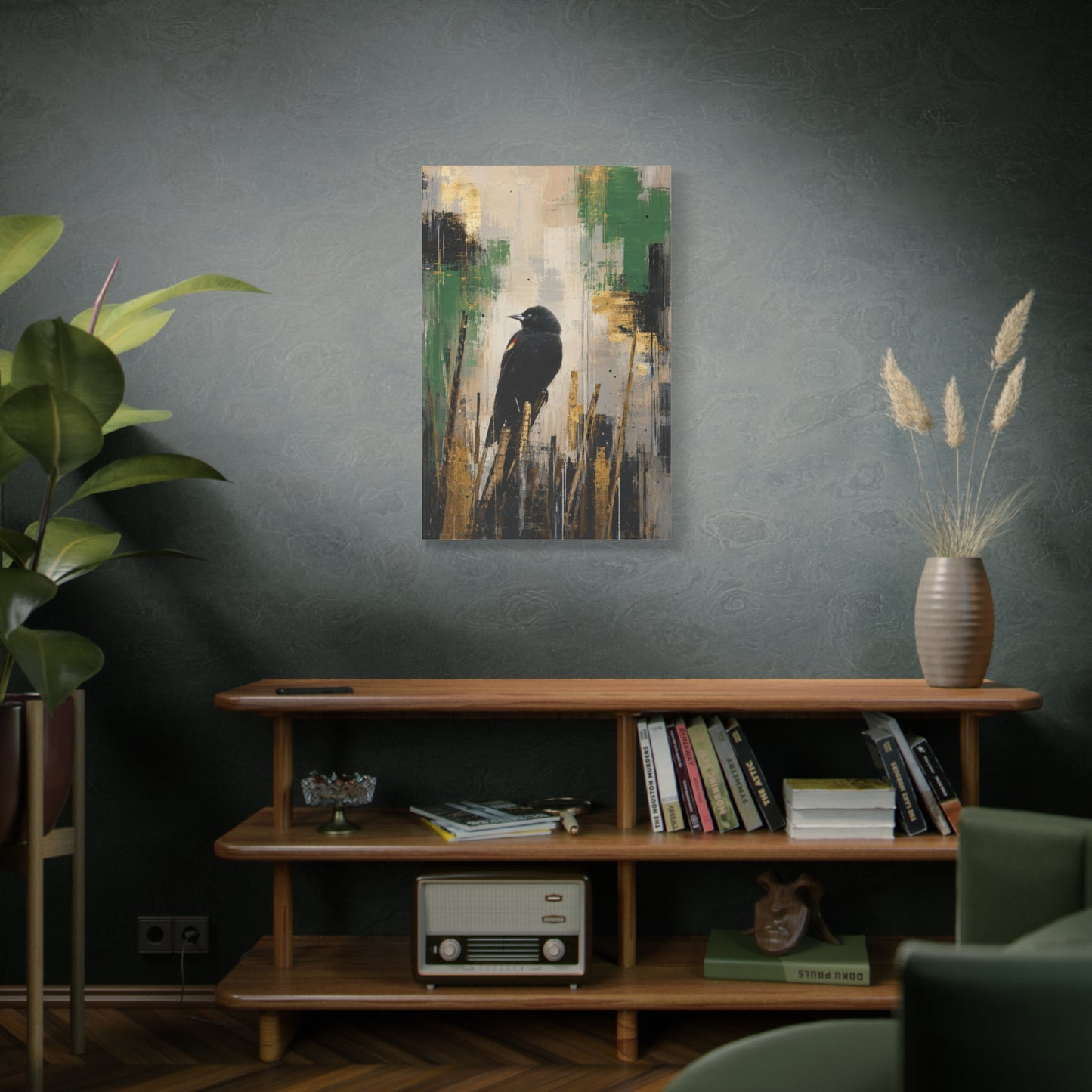 Blackbird Abstract Canvas Print