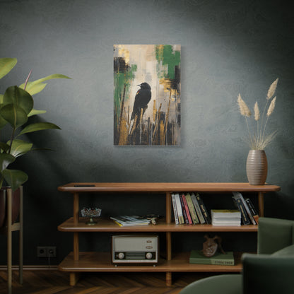 Blackbird Abstract Canvas Print