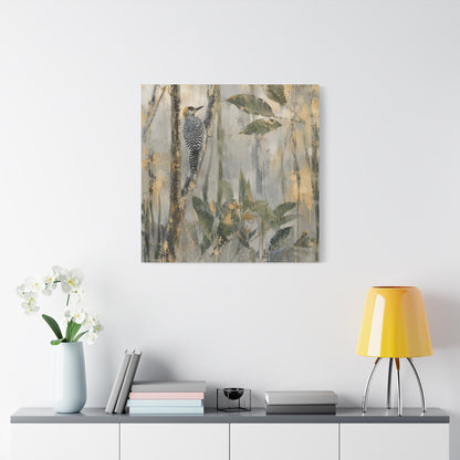 Golden-Cheek Abstract Canvas Print