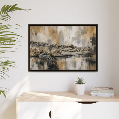 Oaxacroc Abstract Framed Canvas Print