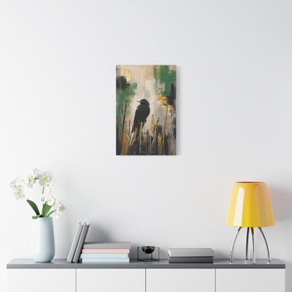 Blackbird Abstract Canvas Print