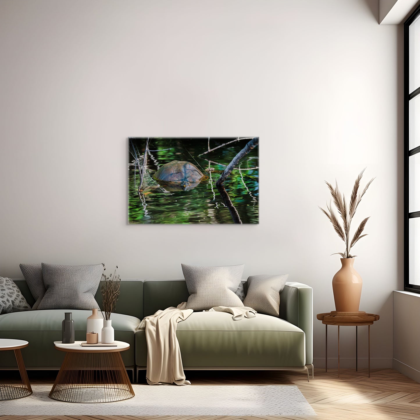 Untitled (Painted Turtle) | Canvas Print