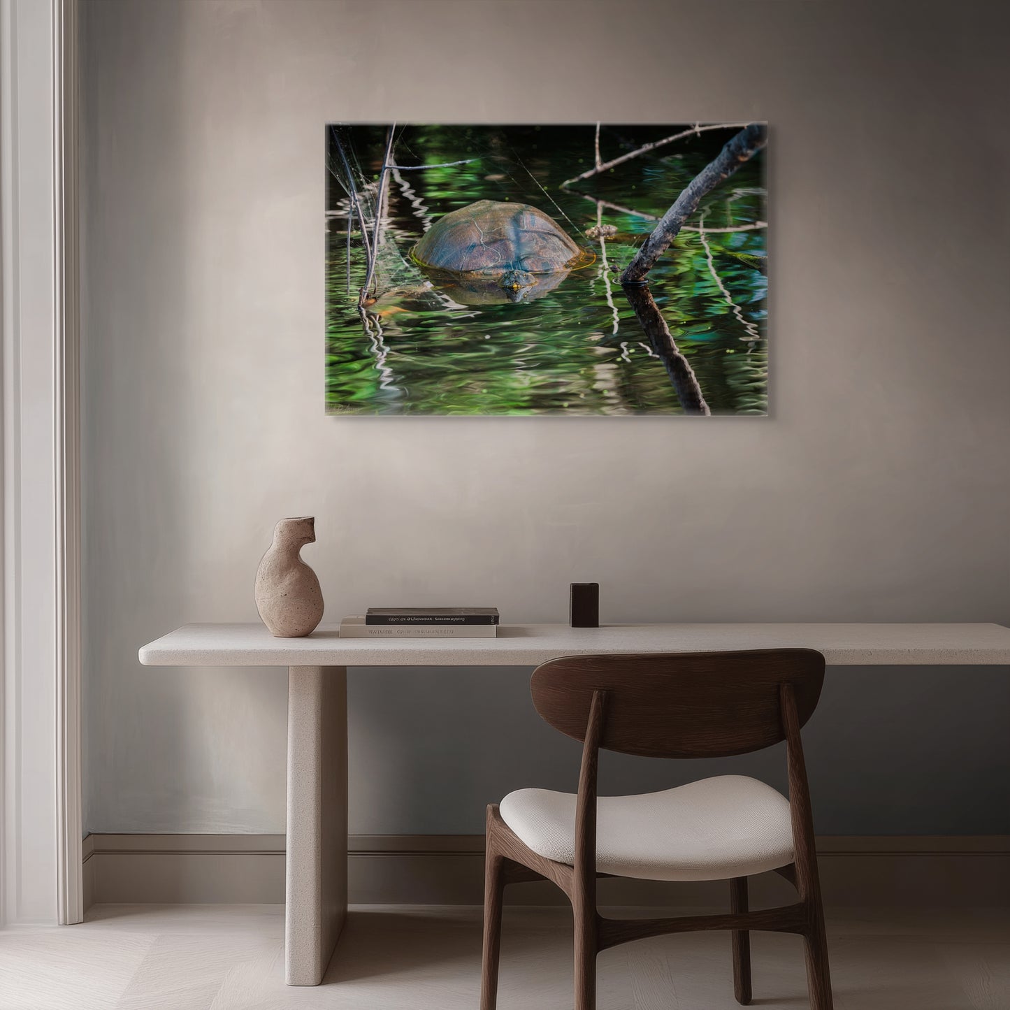 Untitled (Painted Turtle) | Canvas Print