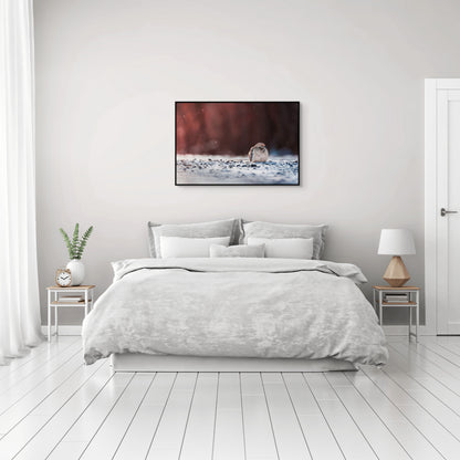 Dove | Black Framed Canvas