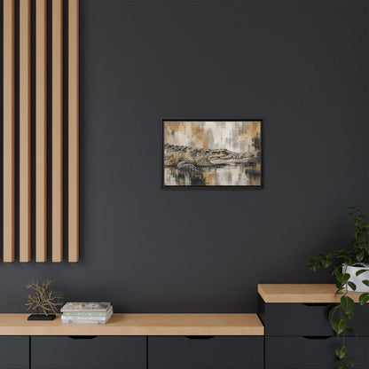Oaxacroc Abstract Framed Canvas Print