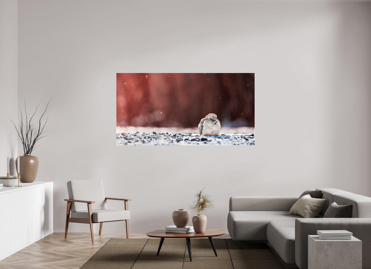 191 x 100 cm, Photo Print Under Acrylic Glass 4 mm, Glossy Dove | Acrylic Glass Fine Art Print