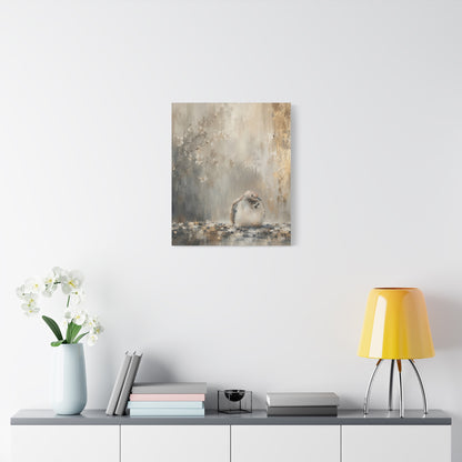 Dove Light Abstract Canvas Print