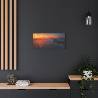 Puerto Escondido Sunset Abstract Canvas Print