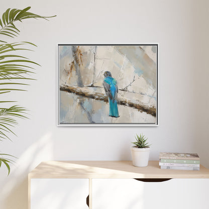Trogon Abstract Framed Canvas Print