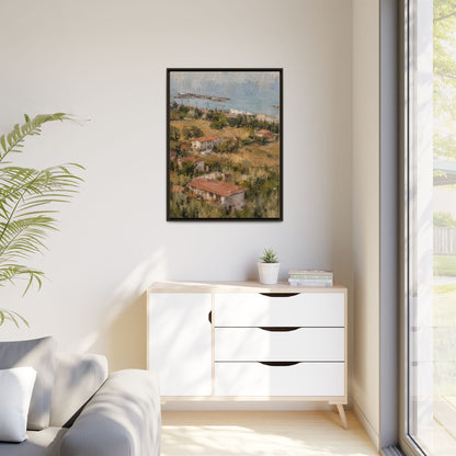 Paola Calabria Abstract Framed Canvas Print