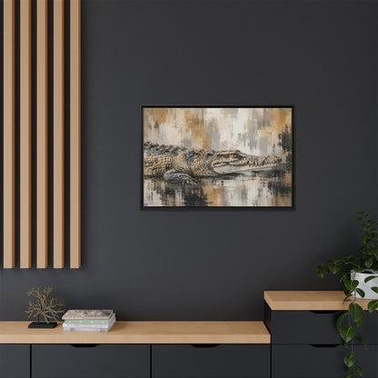 Oaxacroc Abstract Framed Canvas Print