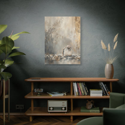 Dove Light Abstract Canvas Print