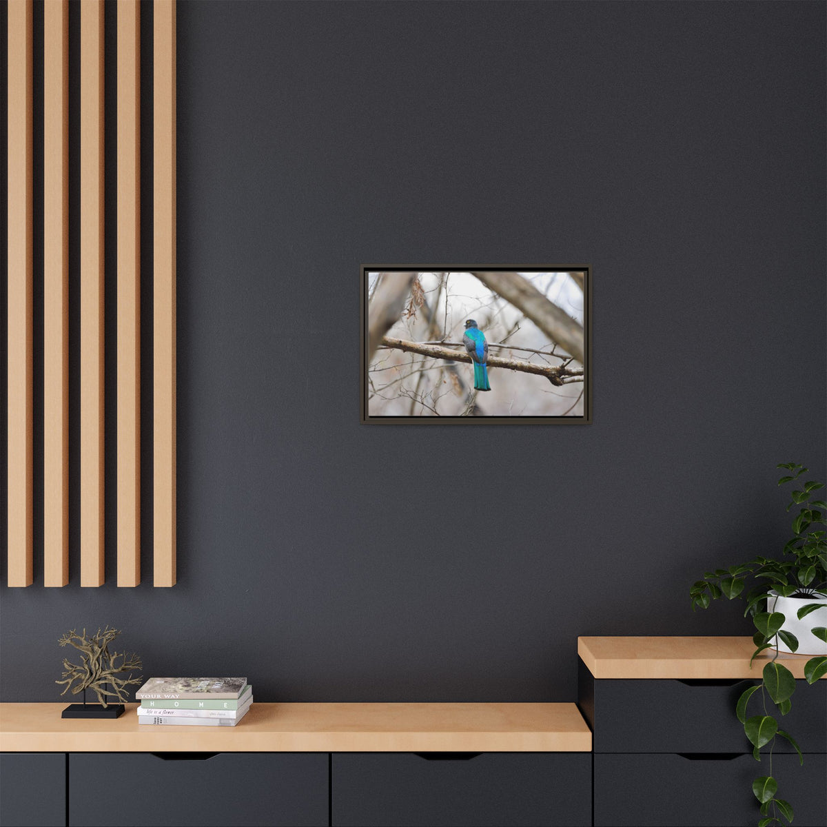 Citrine Trogon | Framed Canvas