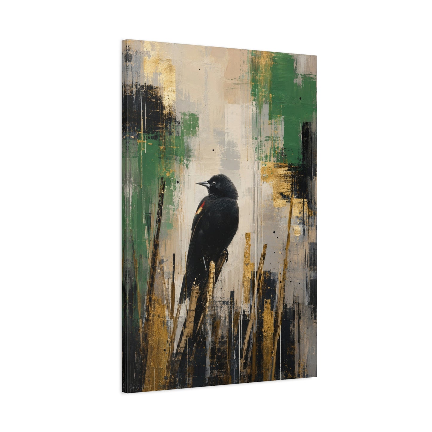 Blackbird Abstract Canvas Print