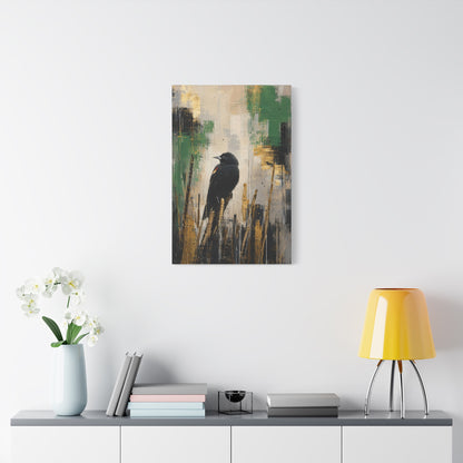 Blackbird Abstract Canvas Print