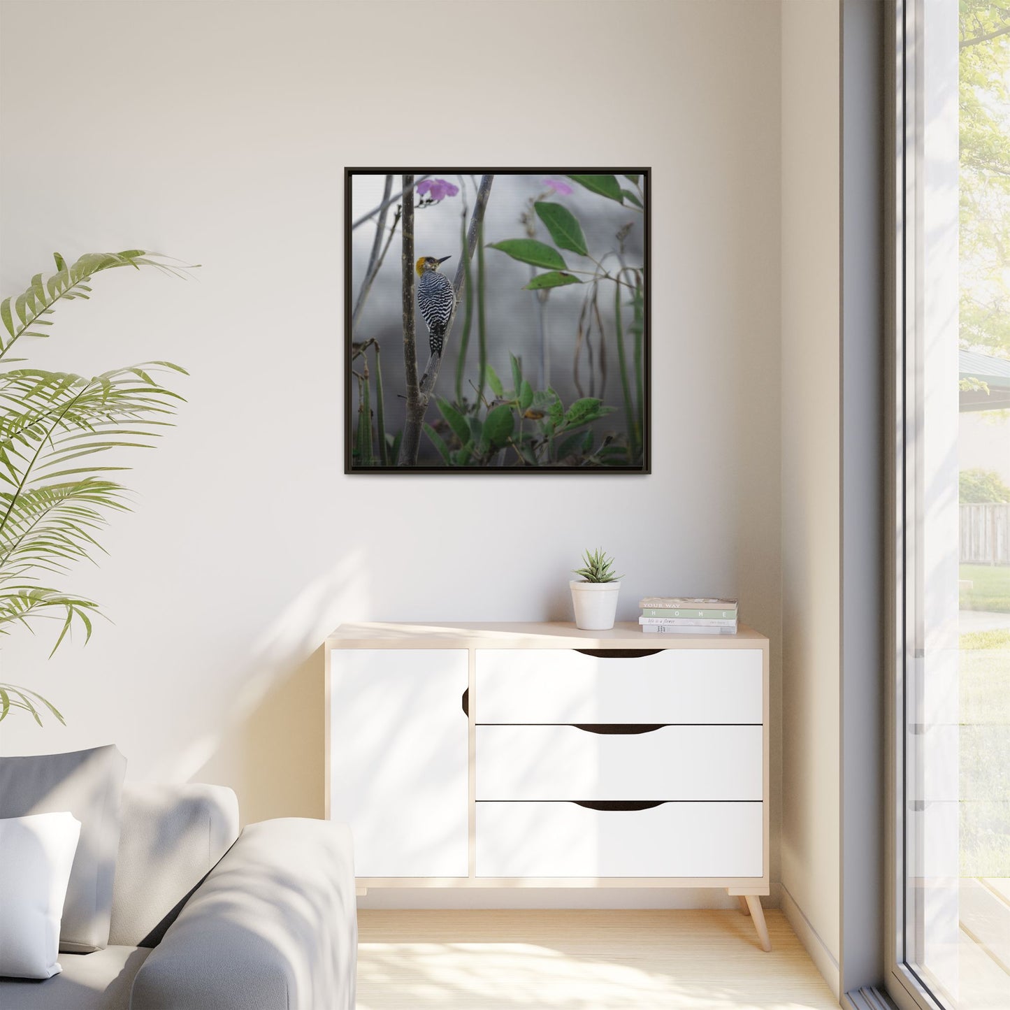 Golden Cheek | Framed Canvas