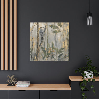 Golden-Cheek Abstract Canvas Print