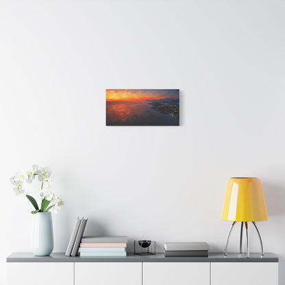 Puerto Escondido Sunset Abstract Canvas Print