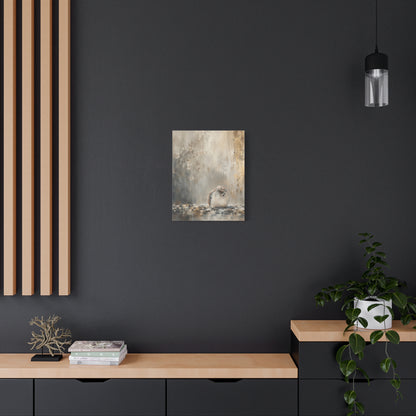 Dove Light Abstract Canvas Print