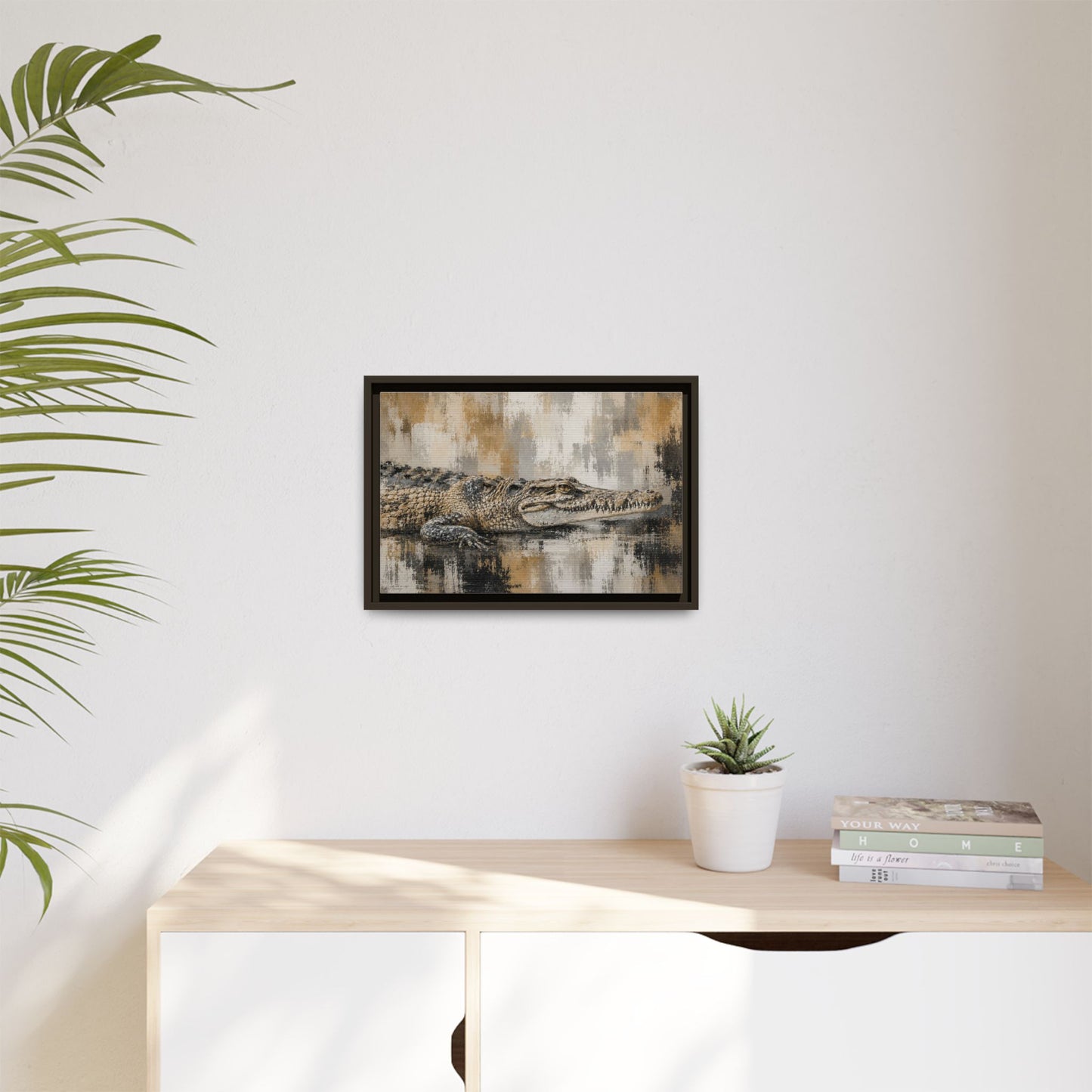 Oaxacroc Abstract Framed Canvas Print