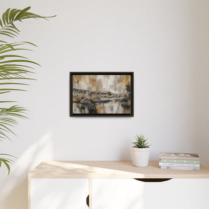 Oaxacroc Abstract Framed Canvas Print