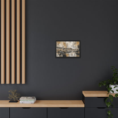 Oaxacroc Abstract Framed Canvas Print