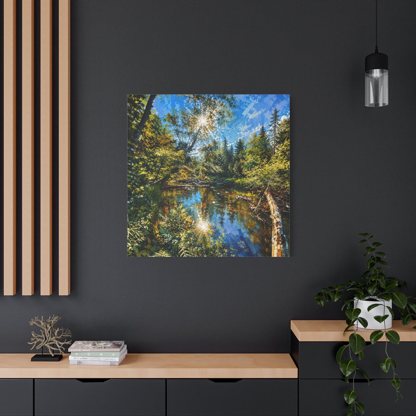 Apsley River Abstract Canvas Print