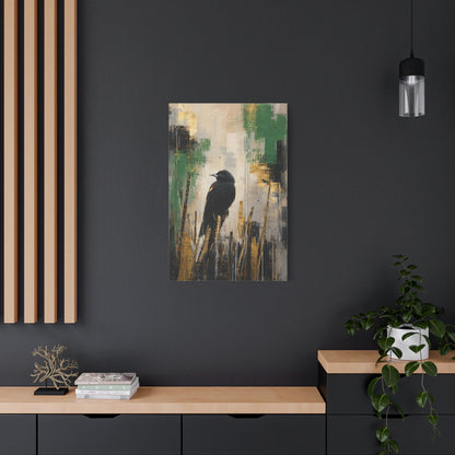 Blackbird Abstract Canvas Print