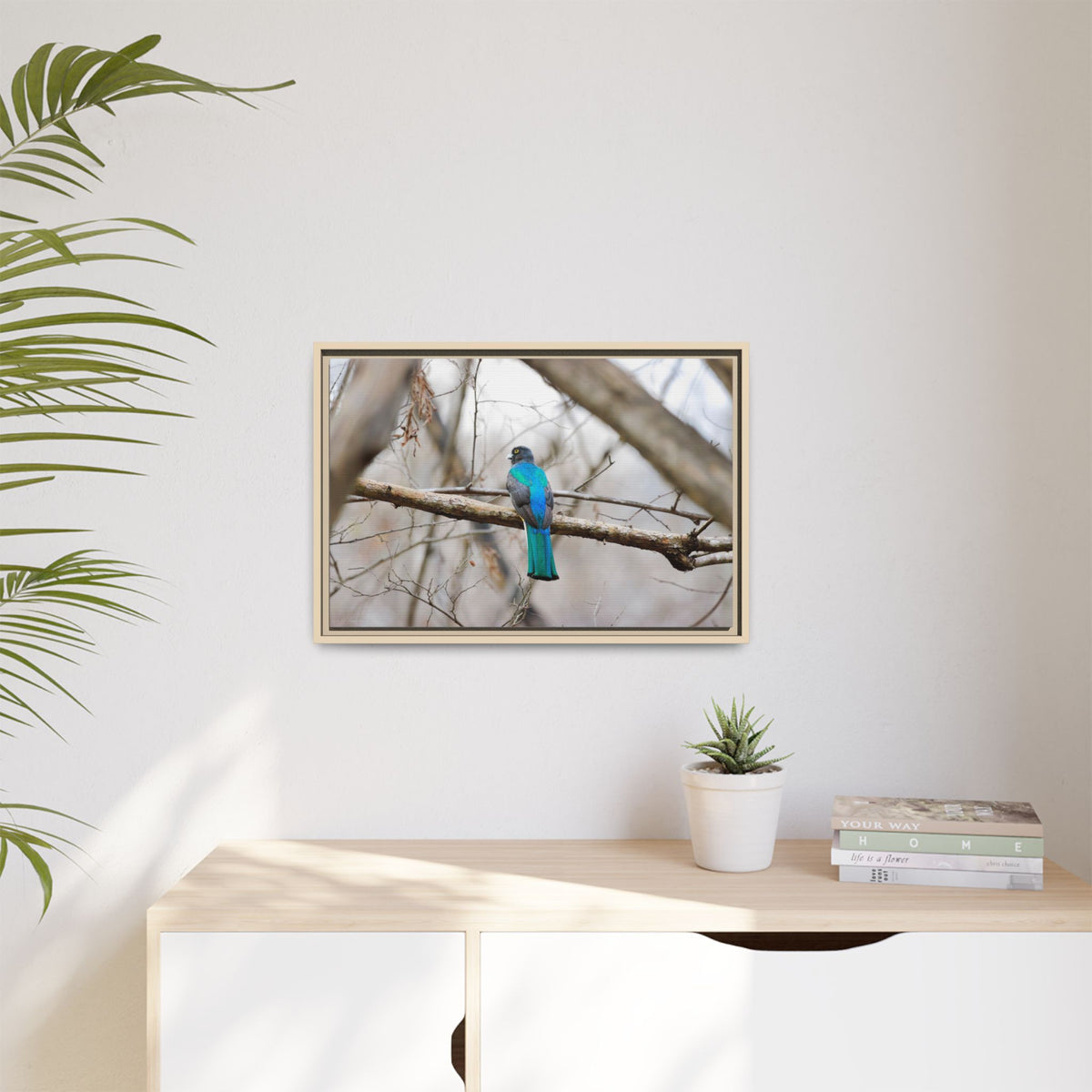 Citrine Trogon | Framed Canvas