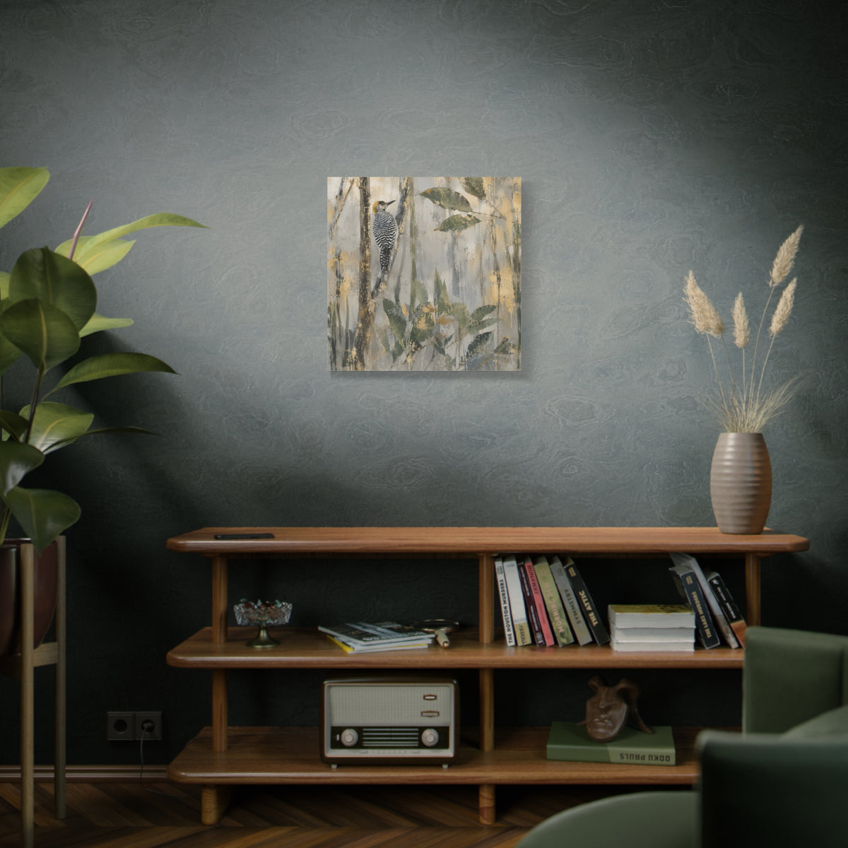 Golden-Cheek Abstract Canvas Print