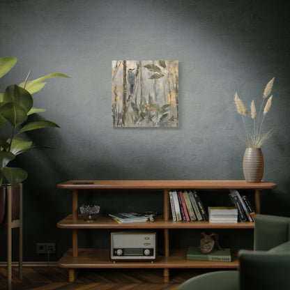 Golden-Cheek Abstract Canvas Print