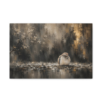 Dove Dark Abstract Canvas Print