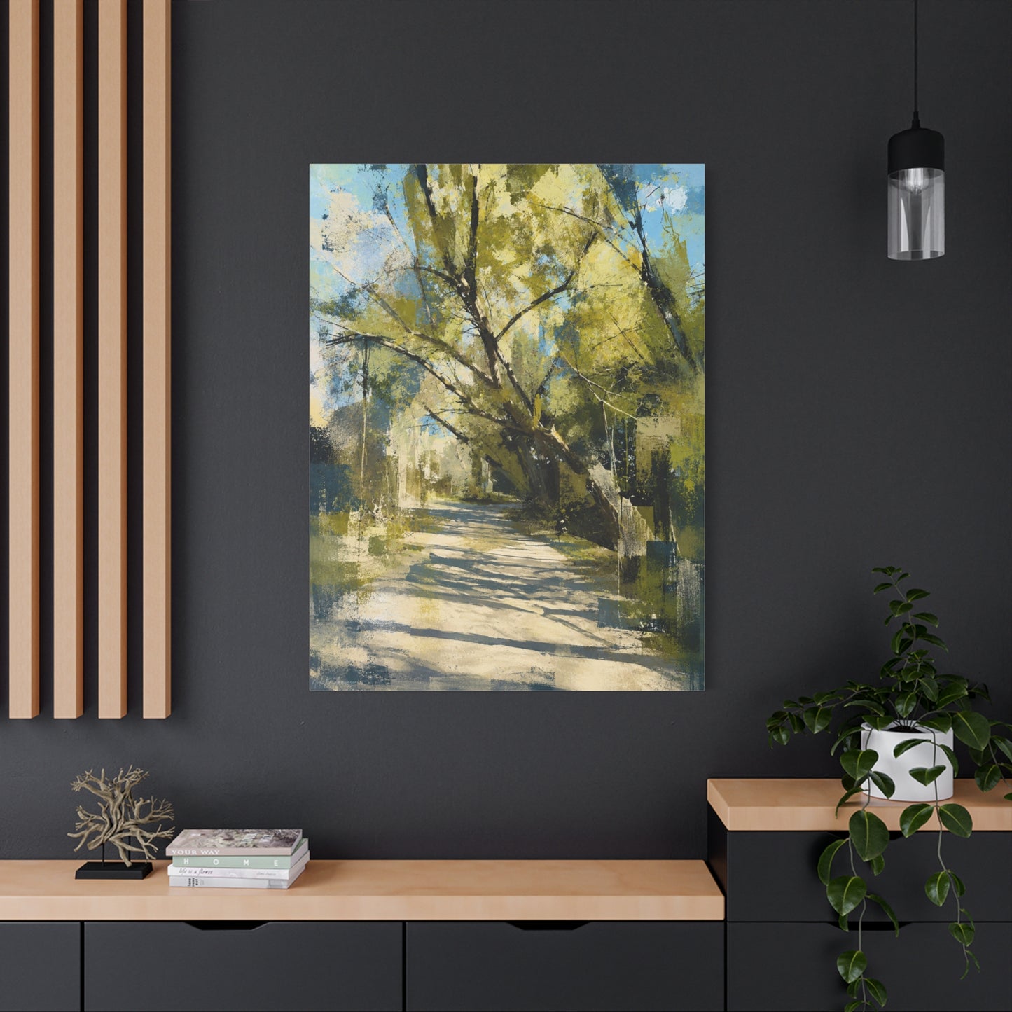 Willow Park Abstract Canvas Print