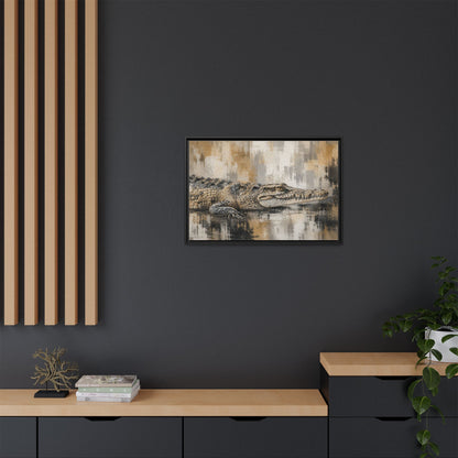 Oaxacroc Abstract Framed Canvas Print