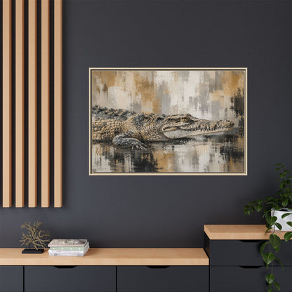 Oaxacroc Abstract Framed Canvas Print