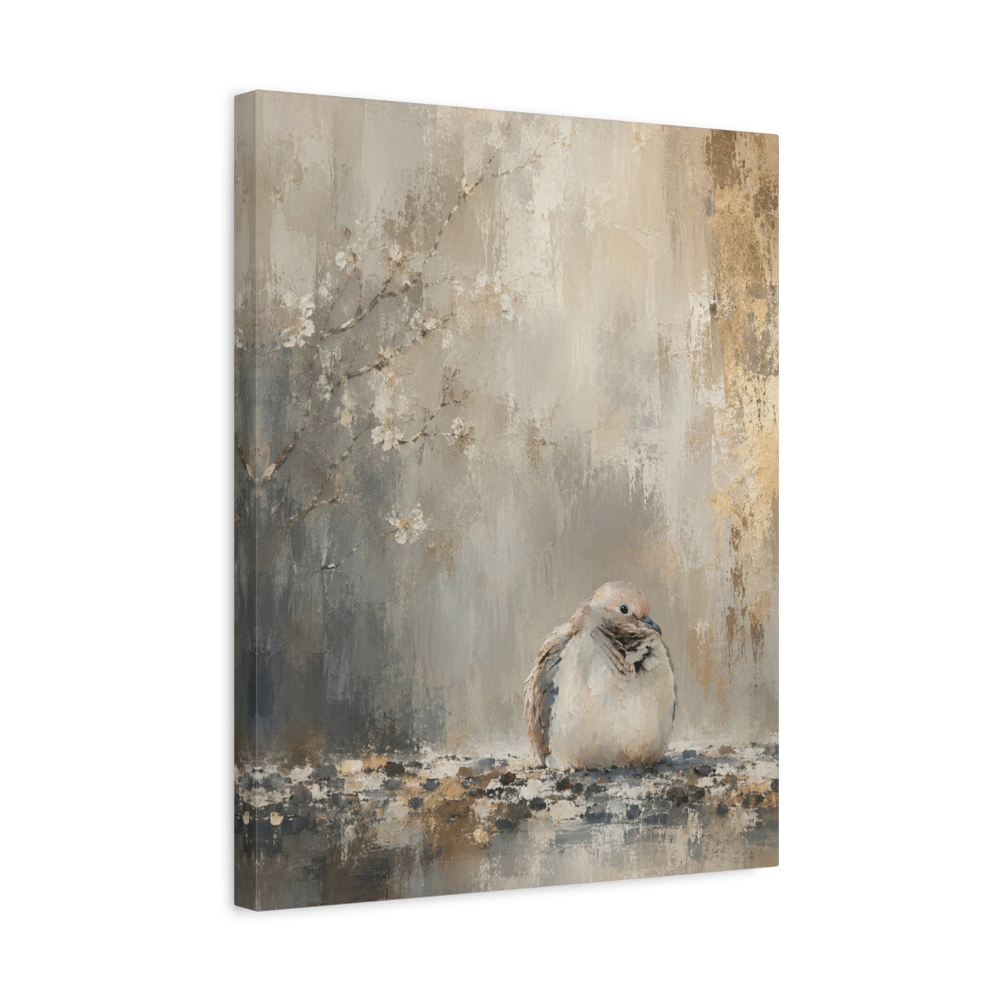 Dove Light Abstract Canvas Print