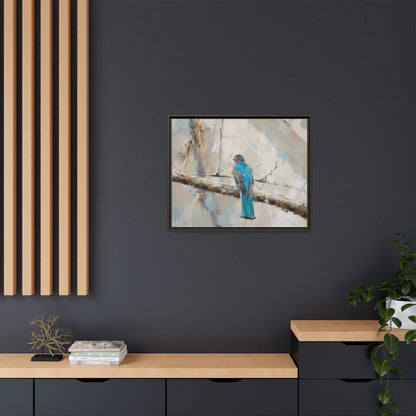 Trogon Abstract Framed Canvas Print