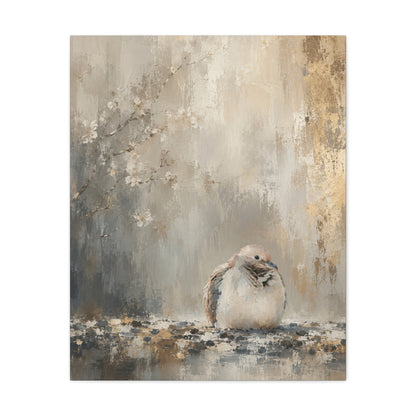 Dove Light Abstract Canvas Print
