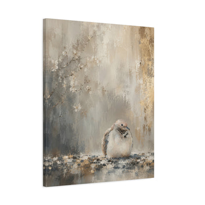 Dove Light Abstract Canvas Print