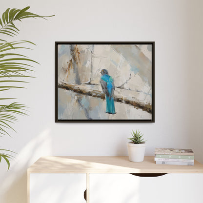 Trogon Abstract Framed Canvas Print