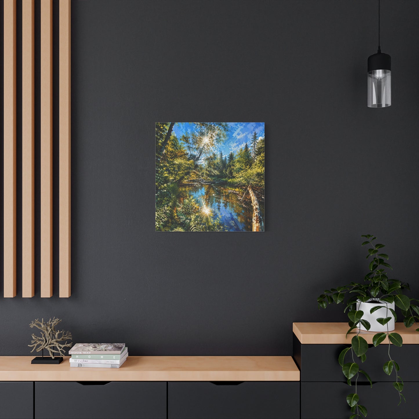 Apsley River Abstract Canvas Print